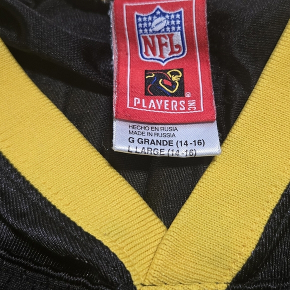 Reebok #7 Steelers Jersey Ben Roethlisberger Size Women's Large - Picture 4 of 6